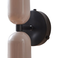 Lampada da Parete Trorlos con 2 Paralumi Applique Up Down - Bianco Latte lux.pro