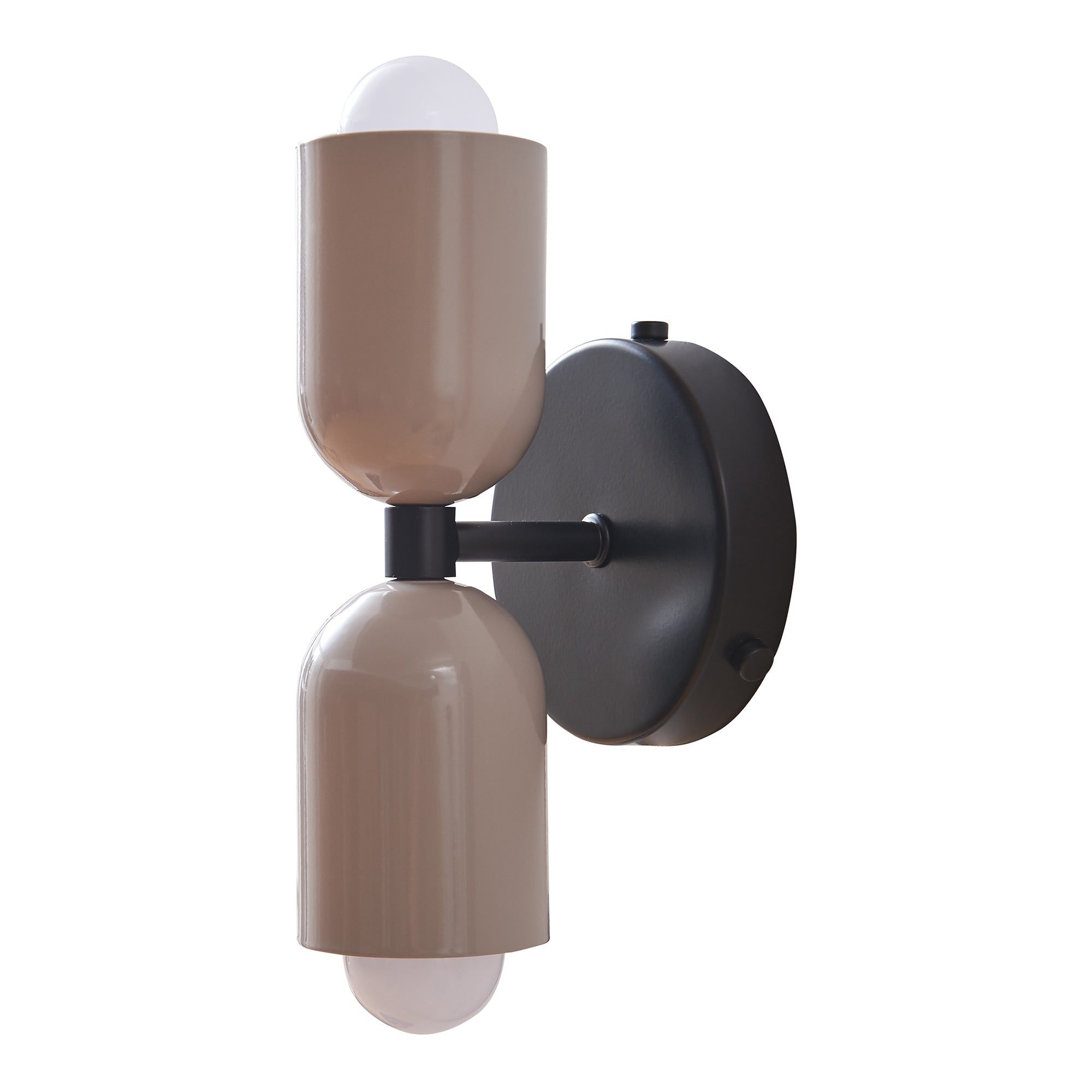 Lampada da Parete Trorlos con 2 Paralumi Applique Up Down - Bianco Latte lux.pro