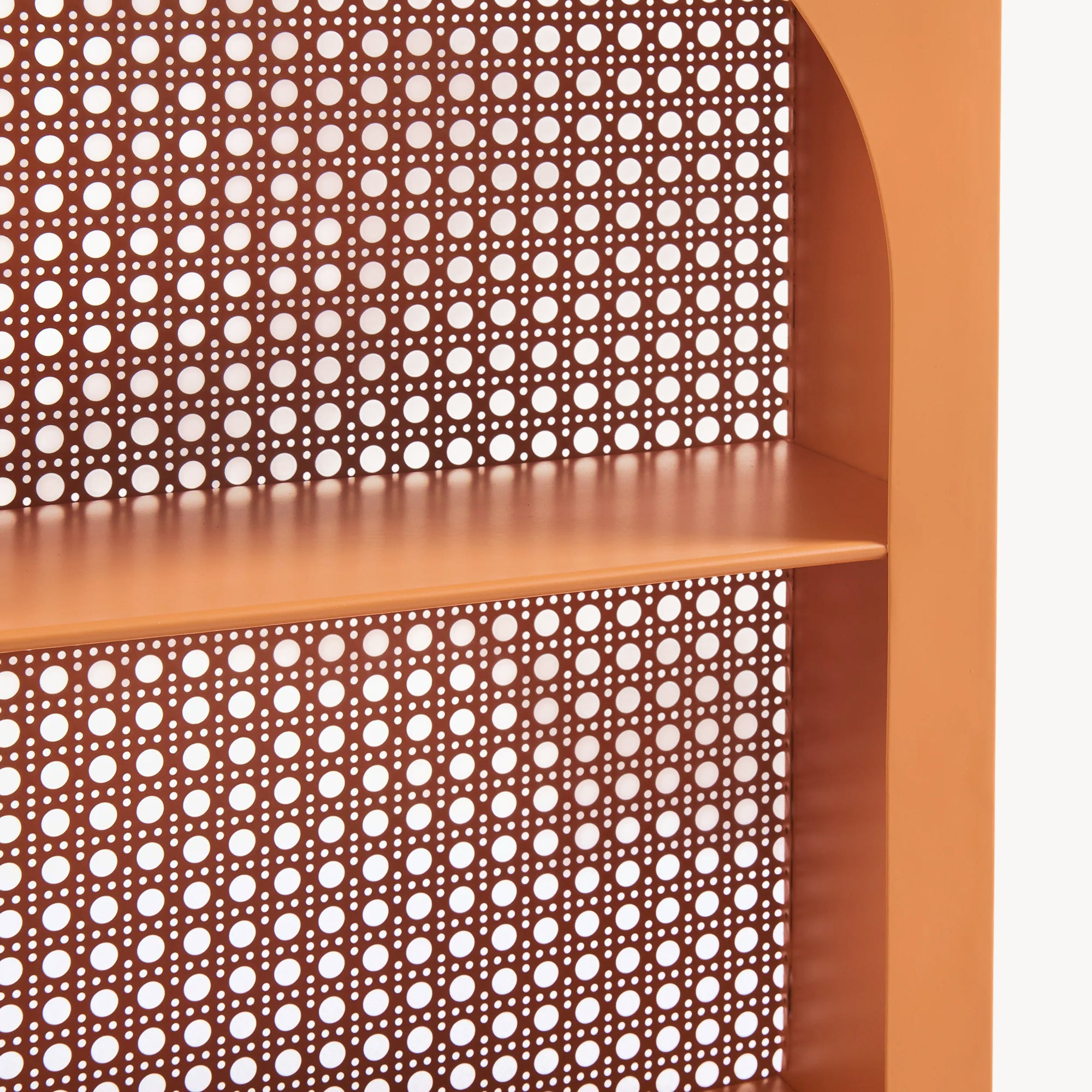 Scaffale da Parete Jäller Design Arcuato 40x30x13 cm Arancione [en.casa]