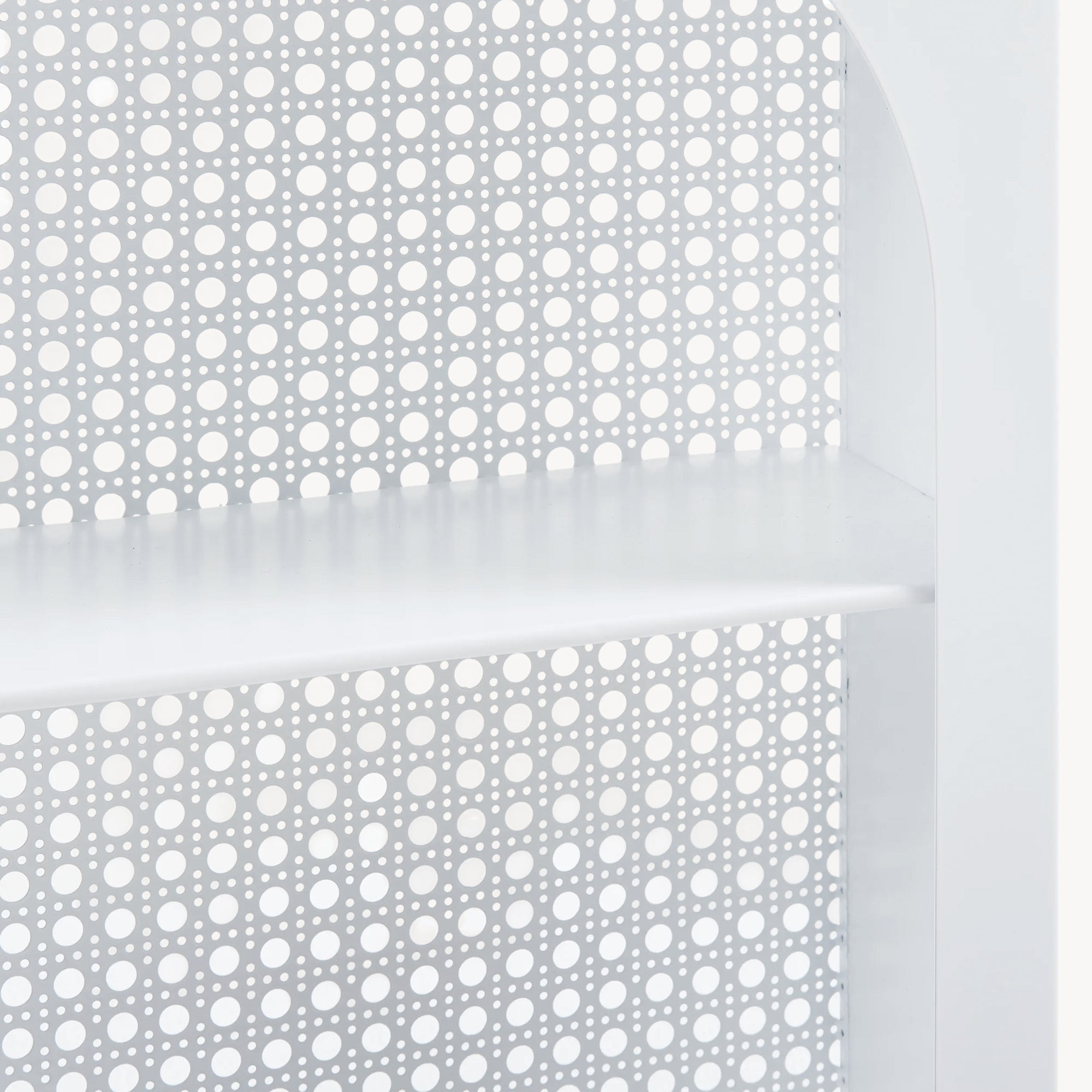 Scaffale da Parete Jäller Design Arcuato 40x30x13 cm Bianco [en.casa]