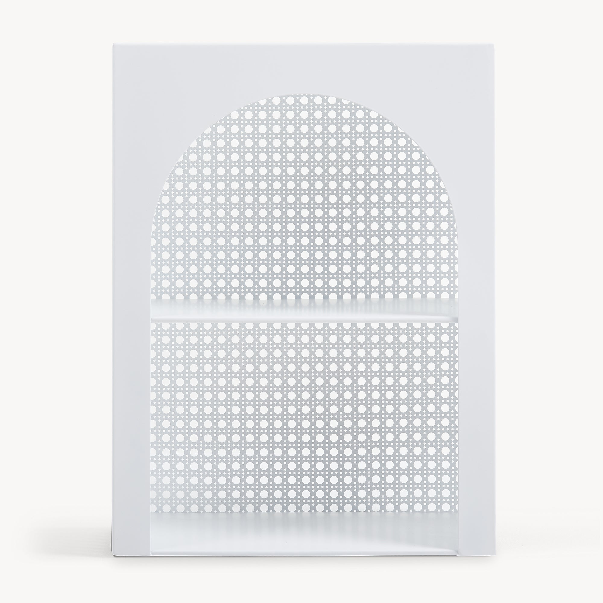 Scaffale da Parete Jäller Design Arcuato 40x30x13 cm Bianco [en.casa]
