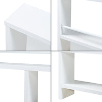 Scaffale da Parete Piteå con 3 Scomparti 60x10,5x 45 cm Bianco [en.casa]