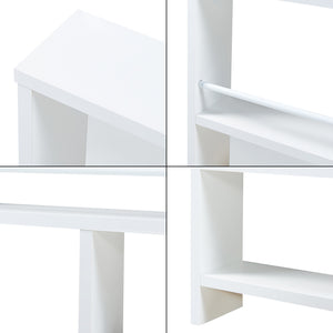 Scaffale da Parete Piteå con 3 Scomparti 60x10,5x 45 cm Bianco [en.casa]