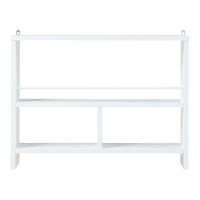 Scaffale da Parete Piteå con 3 Scomparti 60x10,5x 45 cm Bianco [en.casa]