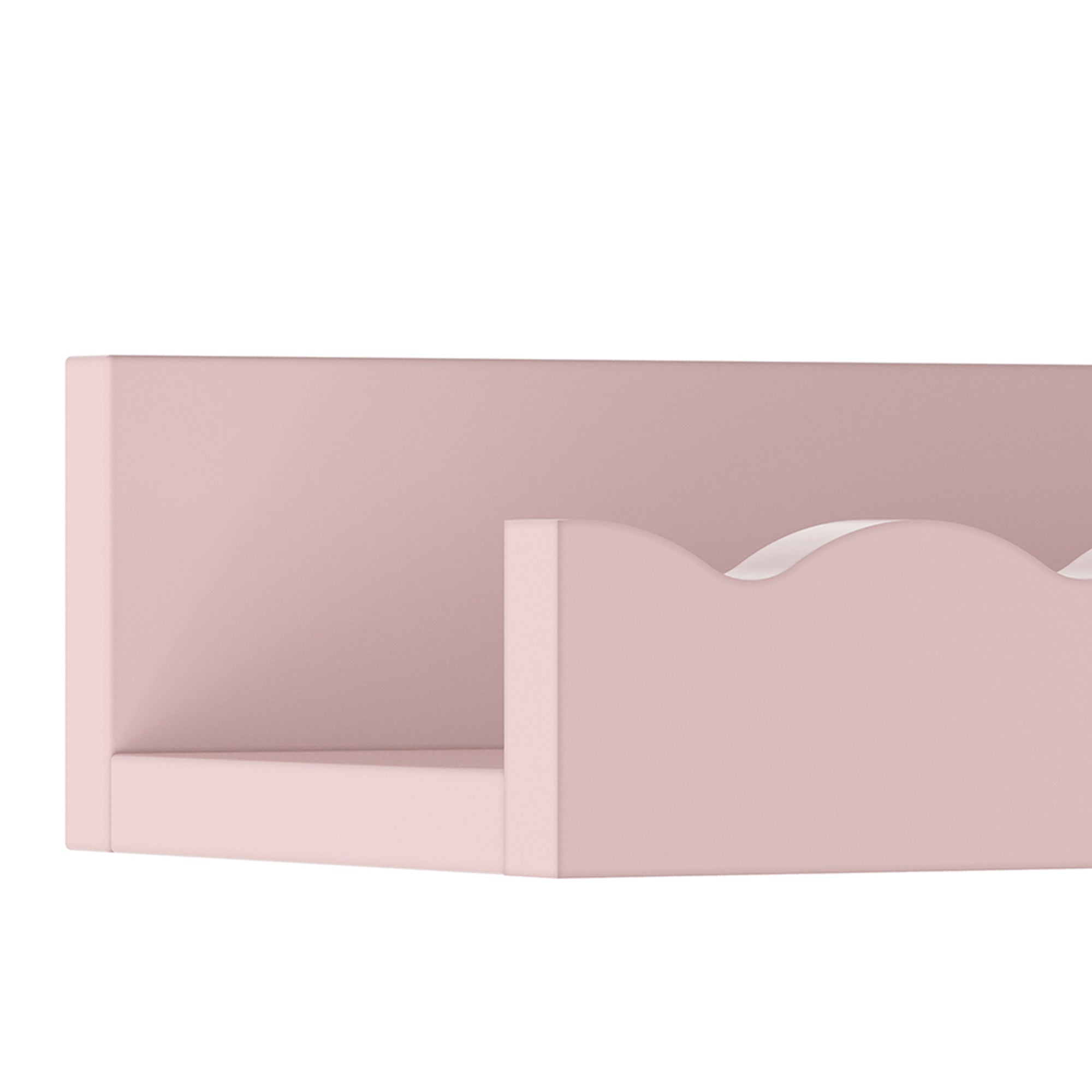 Set di 2 Mensole Vestnes con Bordo 60 x 10 x 5 cm per Cameretta - Rosa [en.casa]