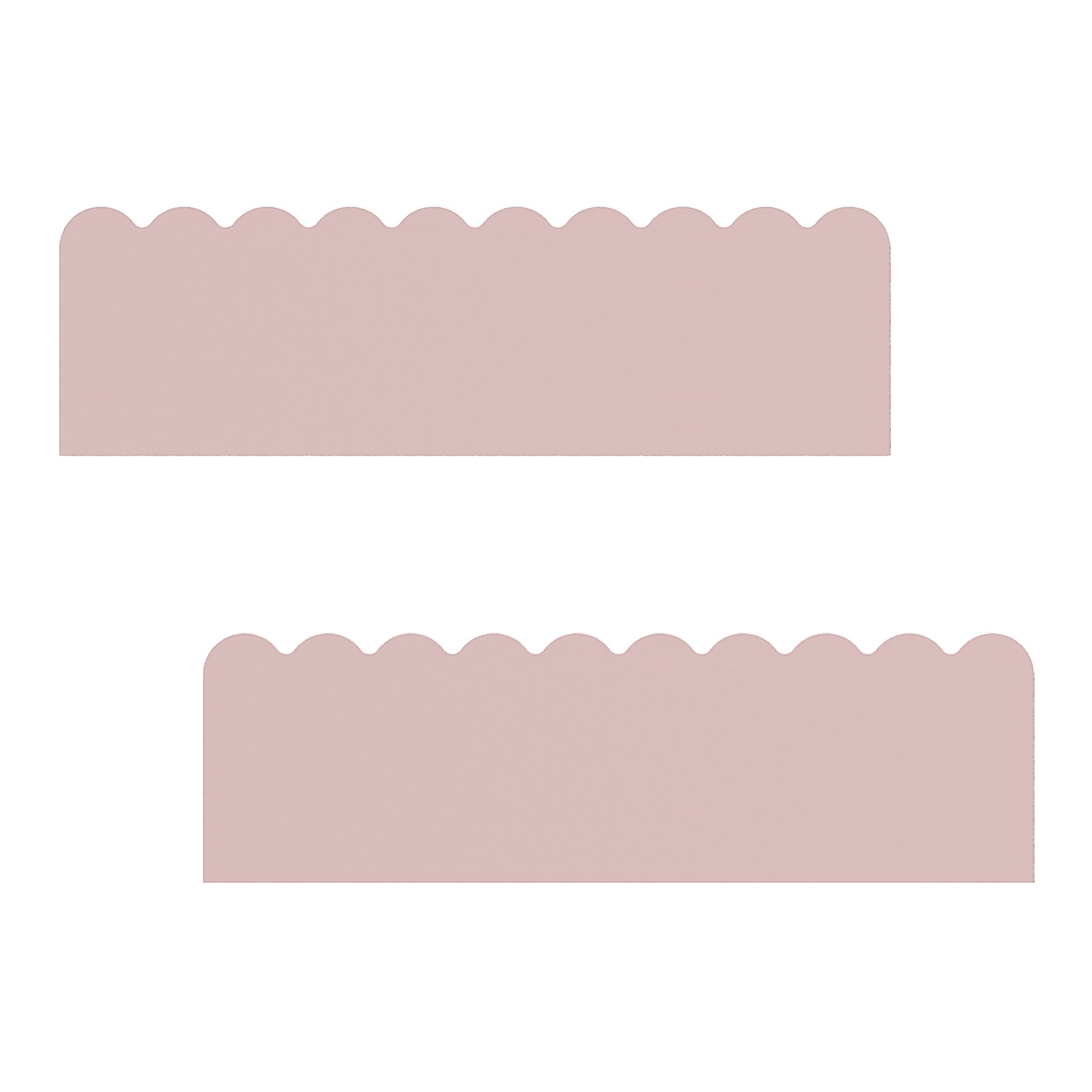 Set di 2 Mensole Vestnes con Bordo Rialzato 40 x 10 x 10 cm per Cameretta - Rosa [en.casa]