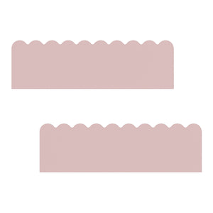 Set di 2 Mensole Vestnes con Bordo Rialzato 40 x 10 x 10 cm per Cameretta - Rosa [en.casa]