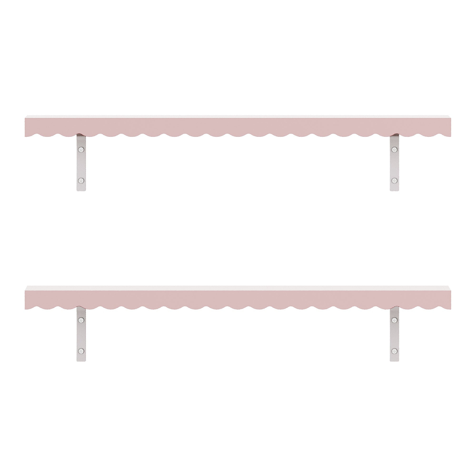 Set di 2 mensole da parete mobile contenitore moderno 80 x 17 x 4 cm rosa 03_0009760