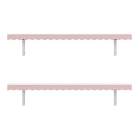 Set di 2 mensole da parete mobile contenitore moderno 80 x 17 x 4 cm rosa 03_0009760