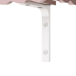 Set di 2 Mensole Vestnes 80 x 17 x 4 cm per Cameretta - Rosa [en.casa]