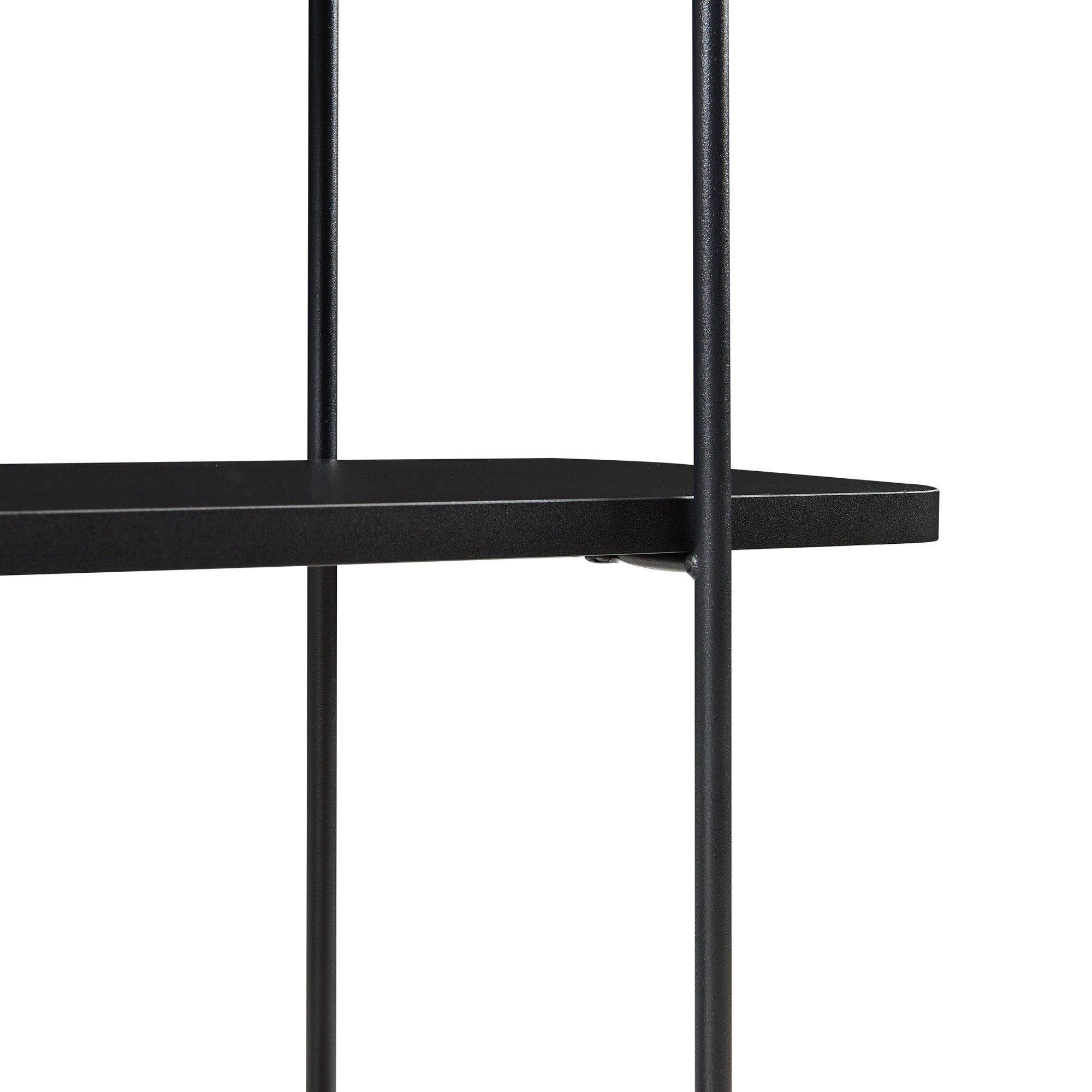 Scaffale da Parete Østfold a 3 Ripiani - Nero [en.casa]