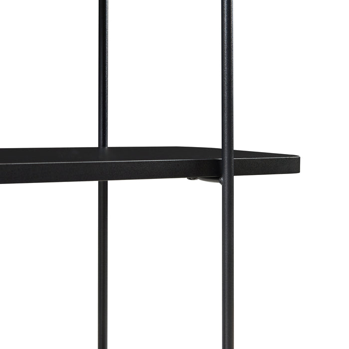 Scaffale da Parete Østfold a 3 Ripiani - Nero [en.casa]