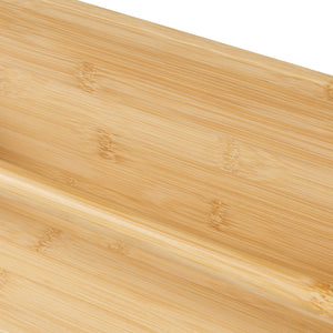 Scaffale da Parete Hareid a 3 Piani Espositore Verticale in Bambù Naturale [en.casa]