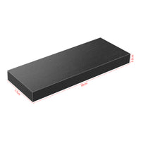 Set Stranda 2 Mensole da Muro 38x17x4 cm Nero [en.casa]