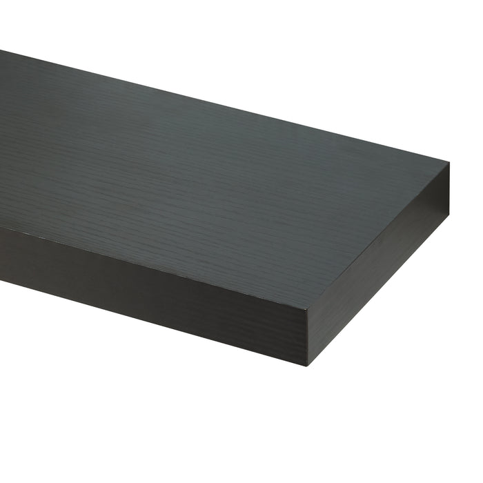 Set Stranda 2 Mensole da Muro 38x17x4 cm Nero [en.casa]