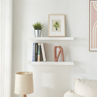 Set Stranda 2 Mensole da Muro 60x20x4 cm Bianco [en.casa]