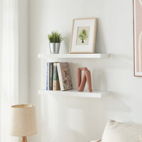 Set Stranda 2 Mensole da Muro 60x20x4 cm Bianco [en.casa]