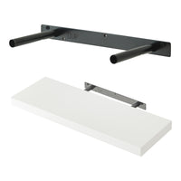 Set Stranda 2 Mensole da Muro 60x20x4 cm Bianco [en.casa]