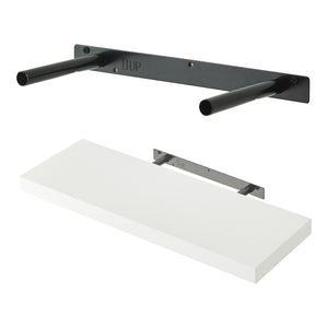 Set Stranda 2 Mensole da Muro 60x20x4 cm Bianco [en.casa]