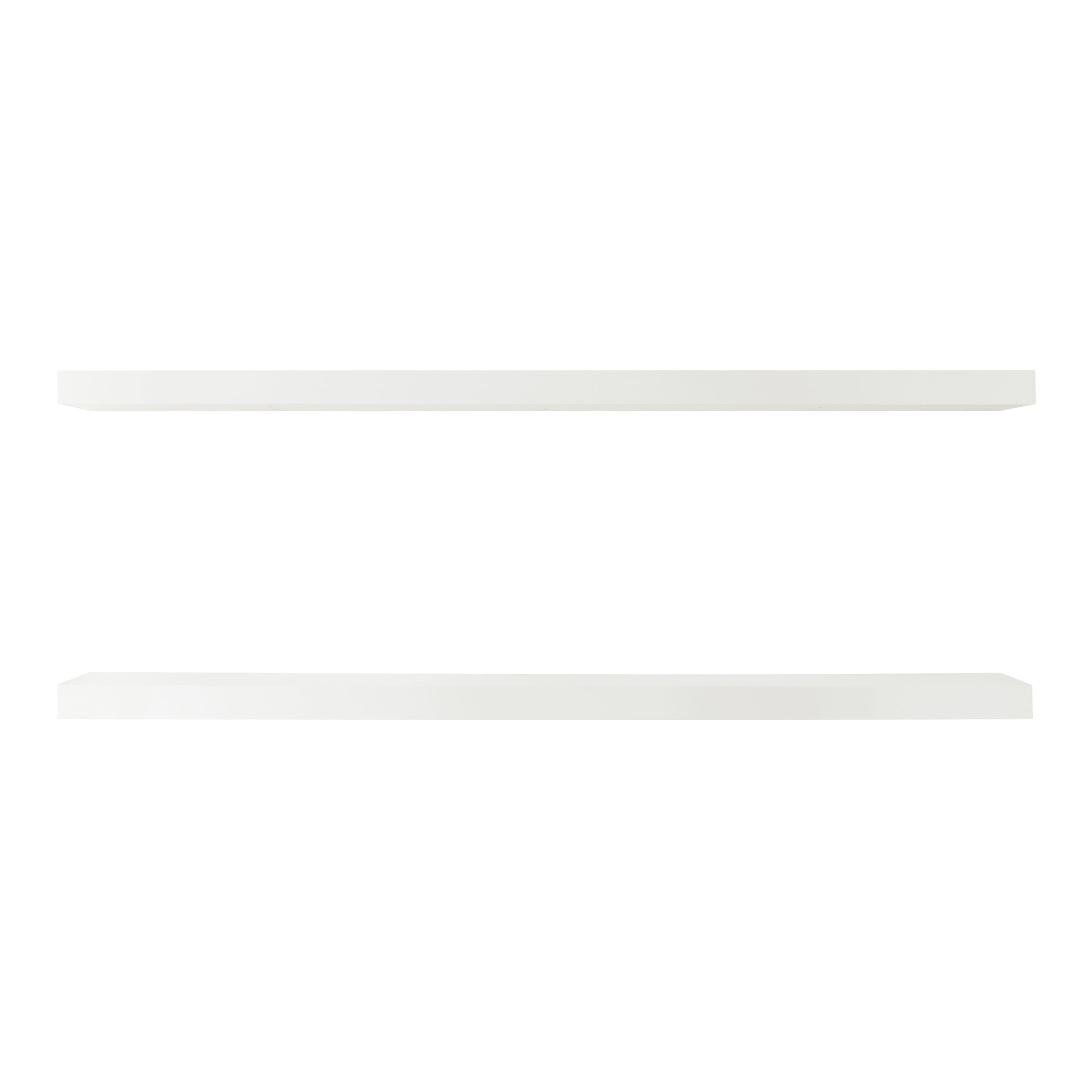 Set Stranda 2 Mensole da Muro 100x20x4 cm Bianco [en.casa]