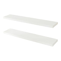 Set Stranda 2 Mensole da Muro 100x20x4 cm Bianco [en.casa]