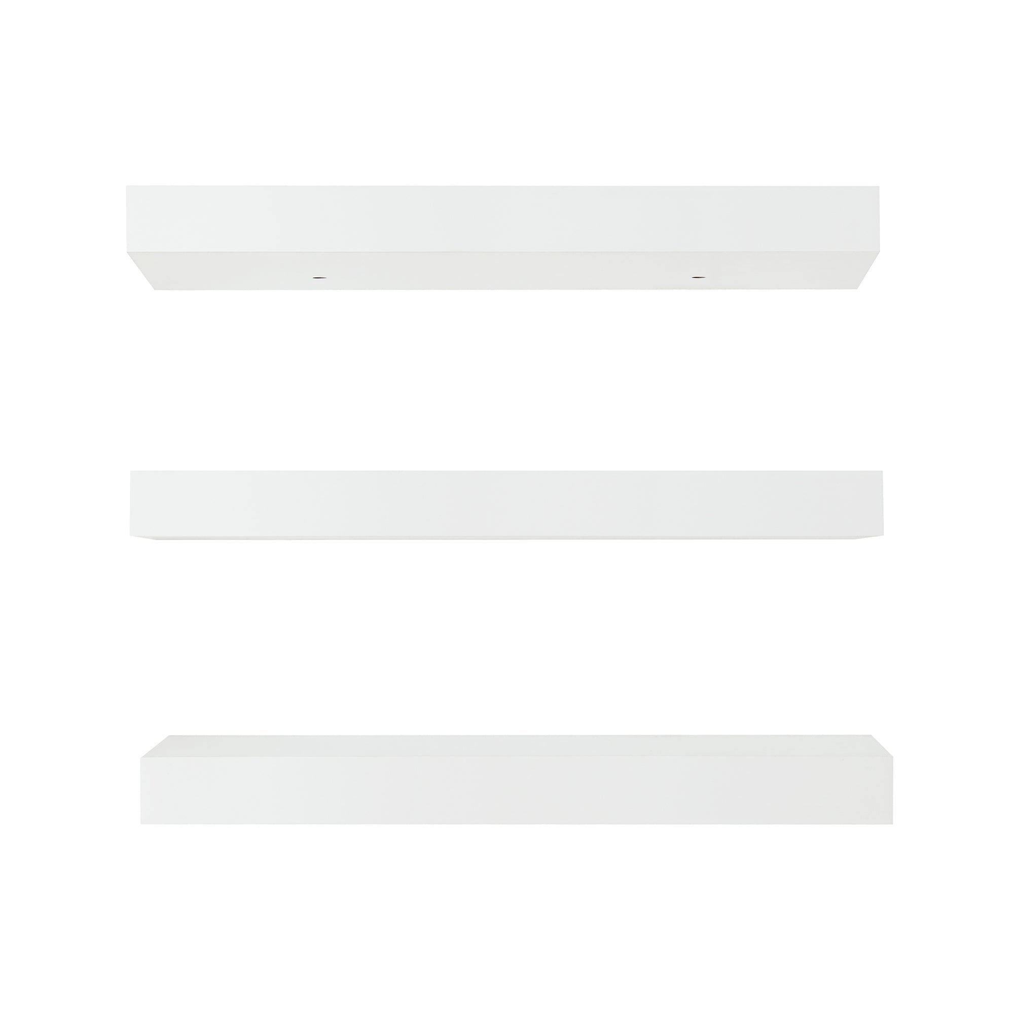 Set Stranda 3 Mensole da Muro 40x17x4 cm Bianco [en.casa]