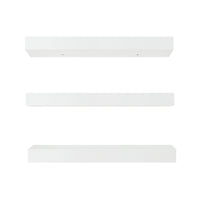 Set Stranda 3 Mensole da Muro 40x17x4 cm Bianco [en.casa]