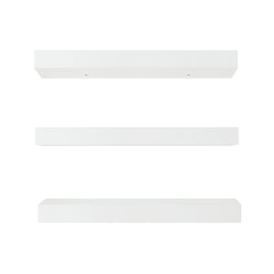 Set Stranda 3 Mensole da Muro 40x17x4 cm Bianco [en.casa]