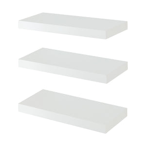 Set Stranda 3 Mensole da Muro 40x17x4 cm Bianco [en.casa]