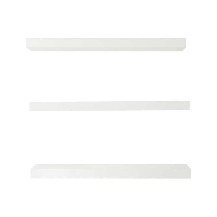 Set Stranda 3 Mensole da Muro 60x20x4 cm Bianco [en.casa]