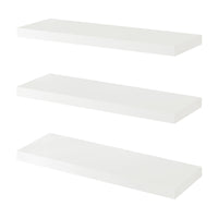 Set Stranda 3 Mensole da Muro 60x20x4 cm Bianco [en.casa]