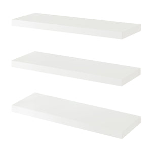 Set Stranda 3 Mensole da Muro 60x20x4 cm Bianco [en.casa]