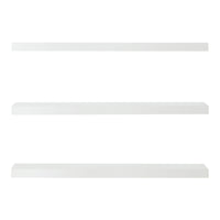 Set Stranda 3 Mensole da Muro 80x20x4 cm Bianco [en.casa]