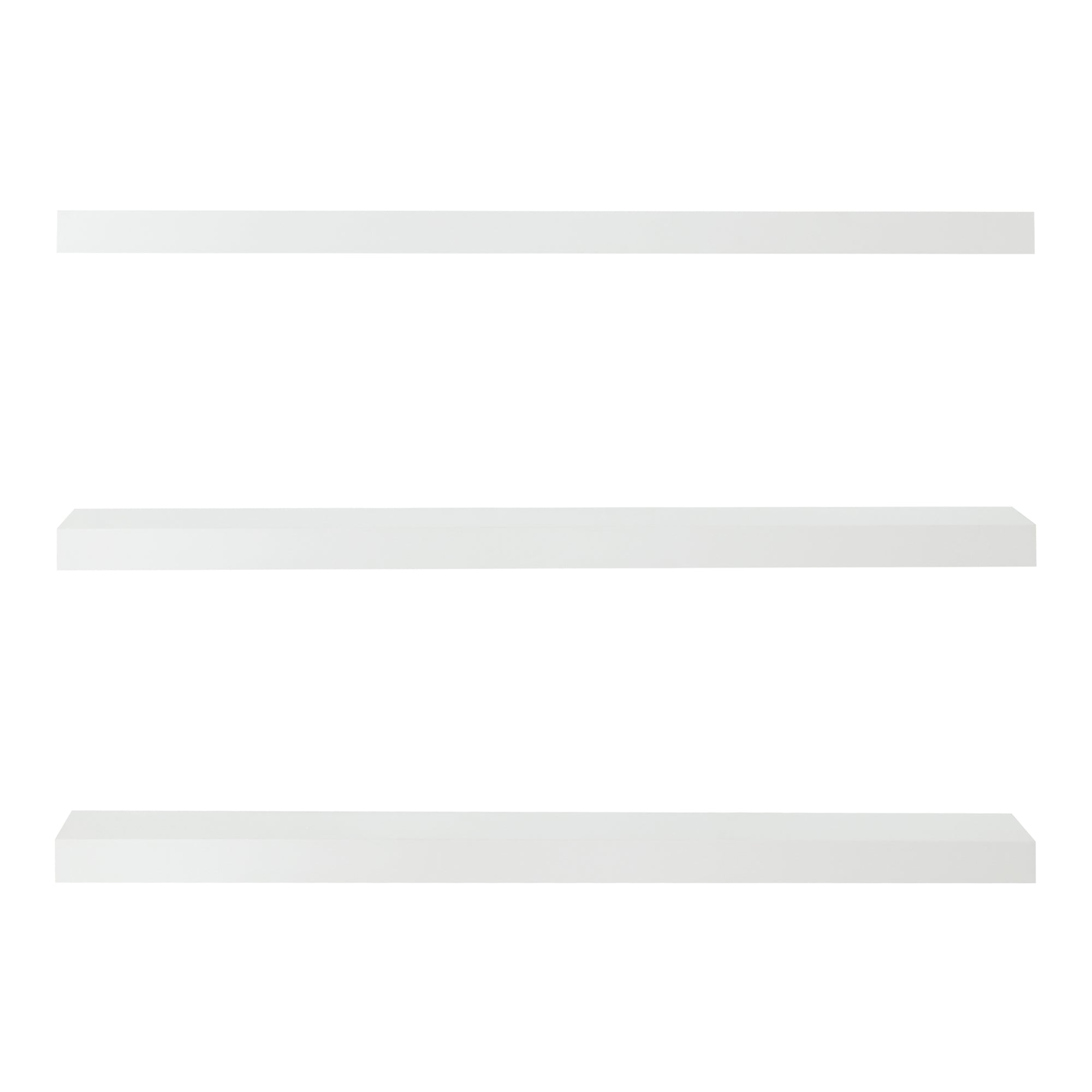 Set Stranda 3 Mensole da Muro 80x20x4 cm Bianco [en.casa]