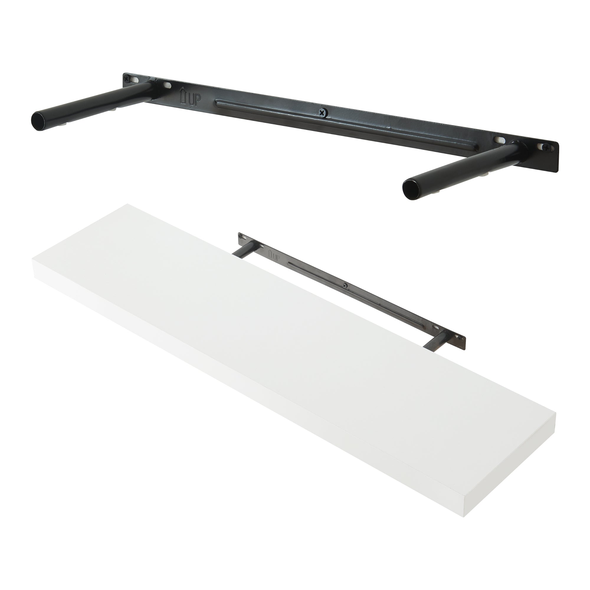 Set Stranda 3 Mensole da Muro 80x20x4 cm Bianco [en.casa]