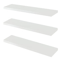 Set Stranda 3 Mensole da Muro 80x20x4 cm Bianco [en.casa]