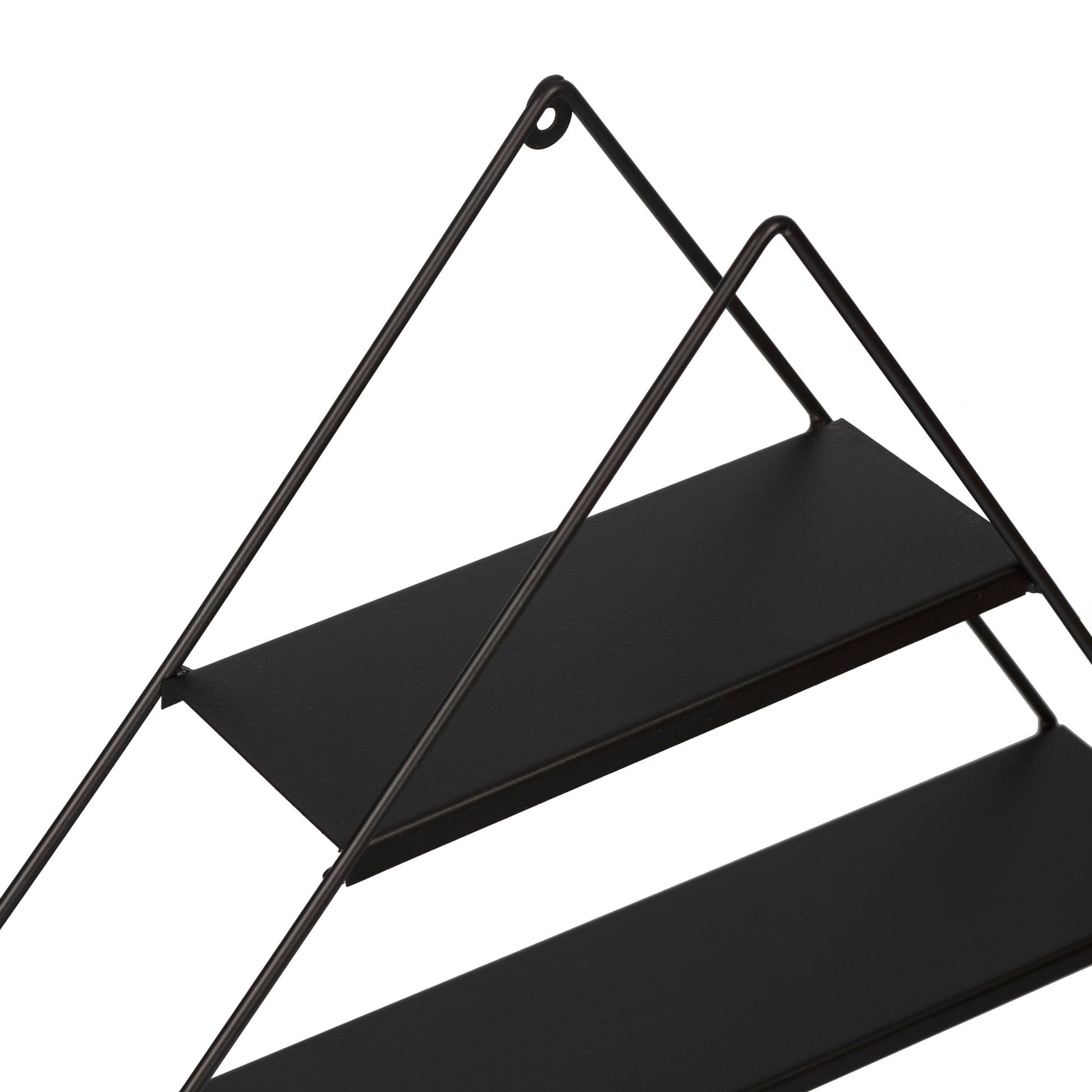 Scaffale Pensile a Forma di Rombo Consolle Romboidale a Muro con 3 Ripiani Mensola da Parete in Metallo 66 x 50 x 9  cm