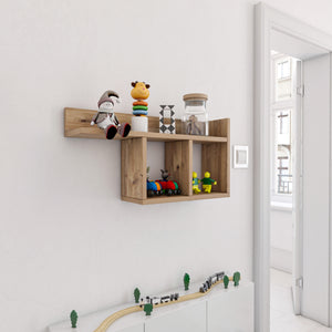 Scaffale da Parete Åsele 72 x 18 x 37 cm Effetto Legno [en.casa]