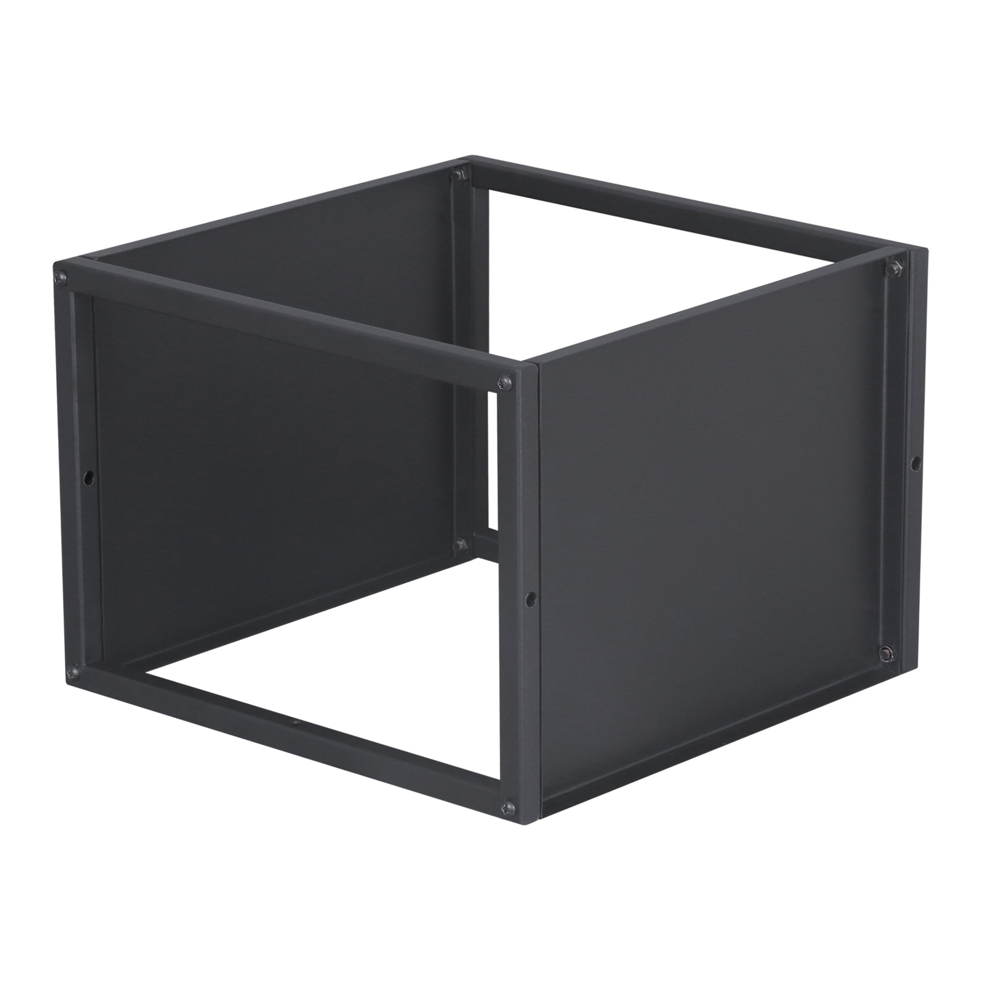 Set Nostened di 3 Mensole da Muro 28 x 28 x 20 cm in Acciaio - Nero [en.casa]