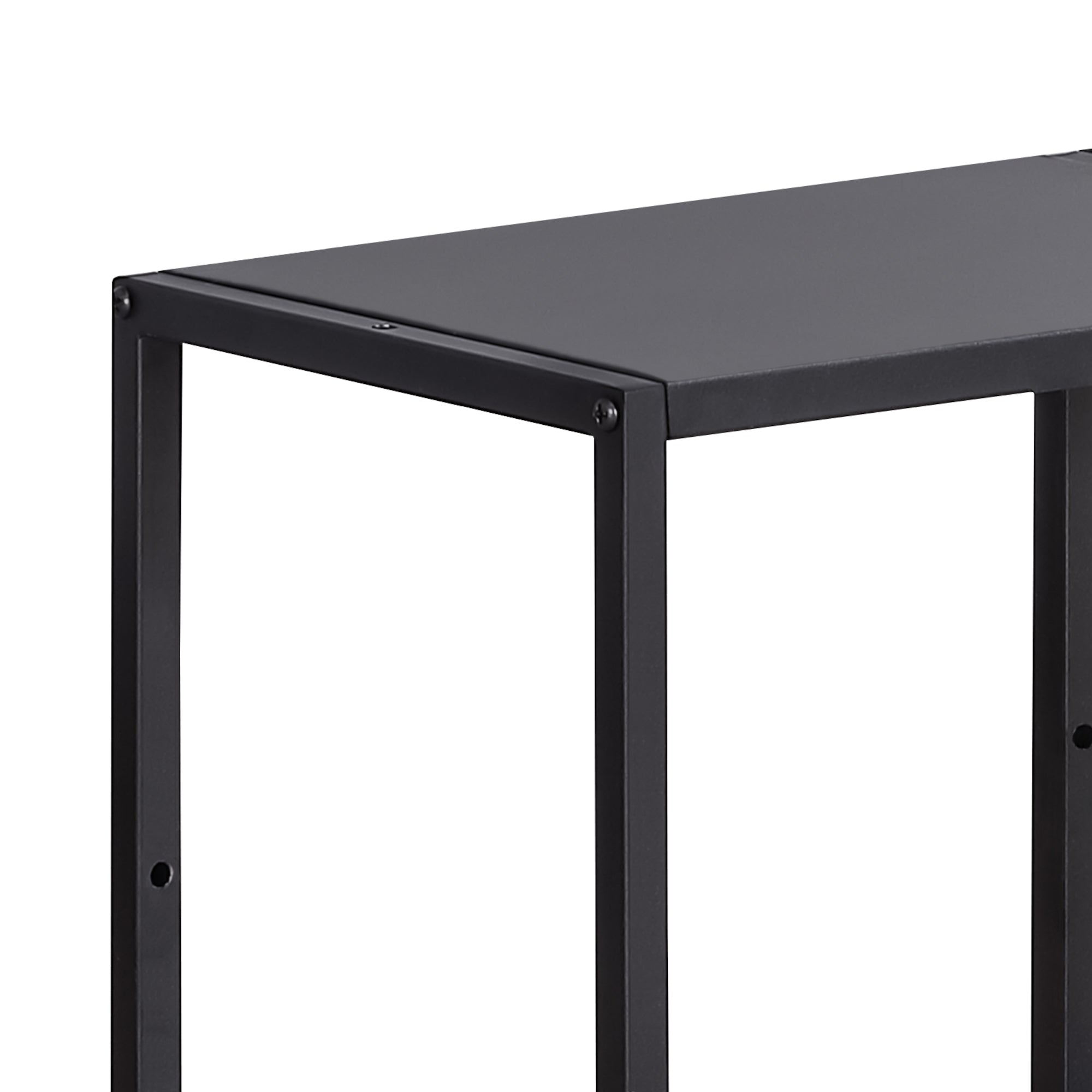 Set Nostened di 4 Mensole da Muro 28 x 28 x 20 cm in Acciaio - Nero [en.casa]