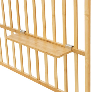 Pannello Portaoggetti da Parete Røst - Bambù Naturale [en.casa]