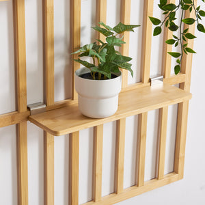 Pannello Portaoggetti da Parete Røst - Bambù Naturale [en.casa]