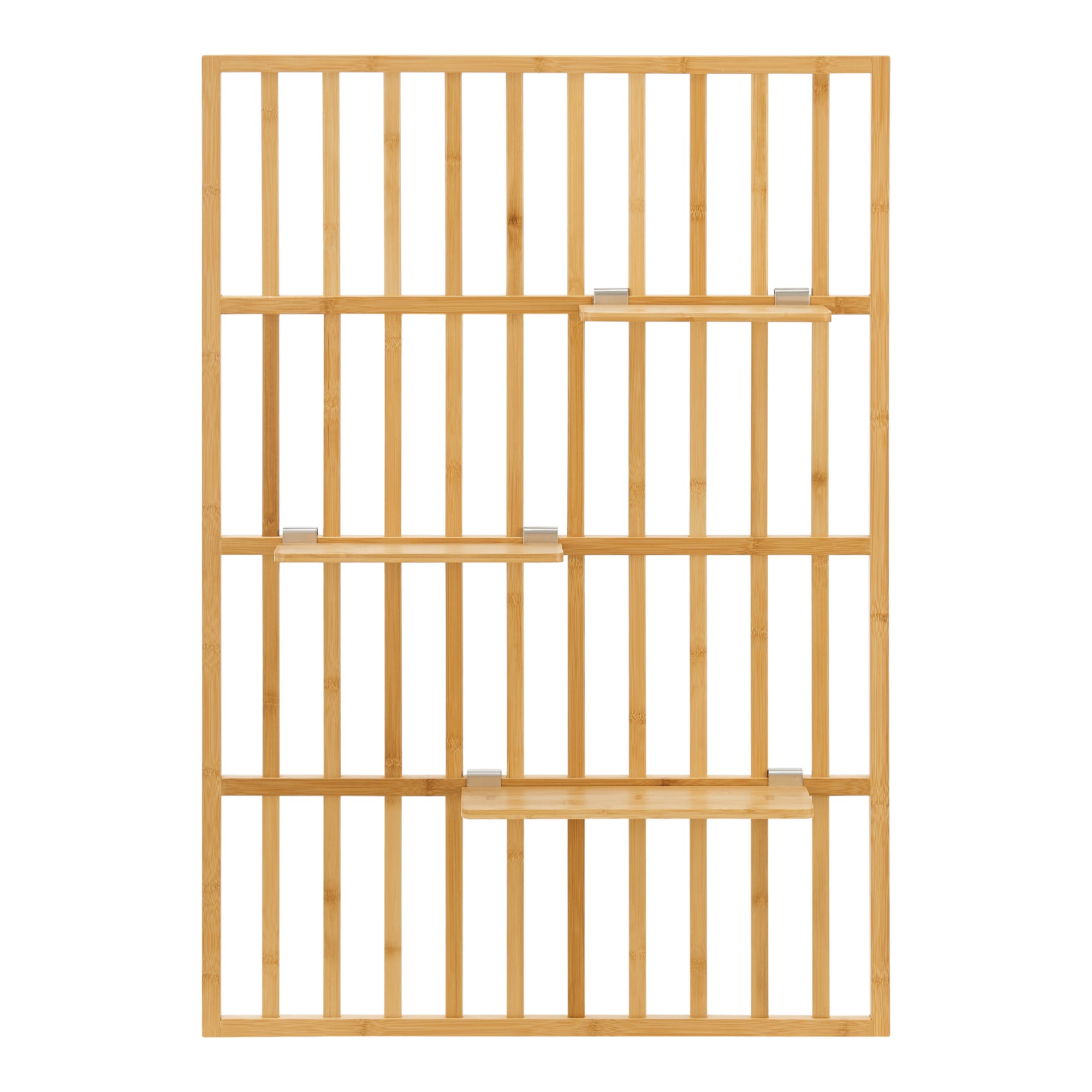 Pannello Portaoggetti da Parete Røst - Bambù Naturale [en.casa]