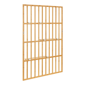 Pannello Portaoggetti da Parete Røst - Bambù Naturale [en.casa]