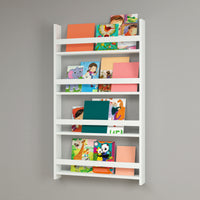 Scaffale Pensile 'Sotenäs' a 3 Ripiani Portalibri per Cameretta - Bianco [en.casa]