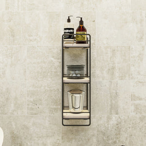 Scaffale Autoportante Pargas a 3 Ripiani in Legno di Pino [en.casa]