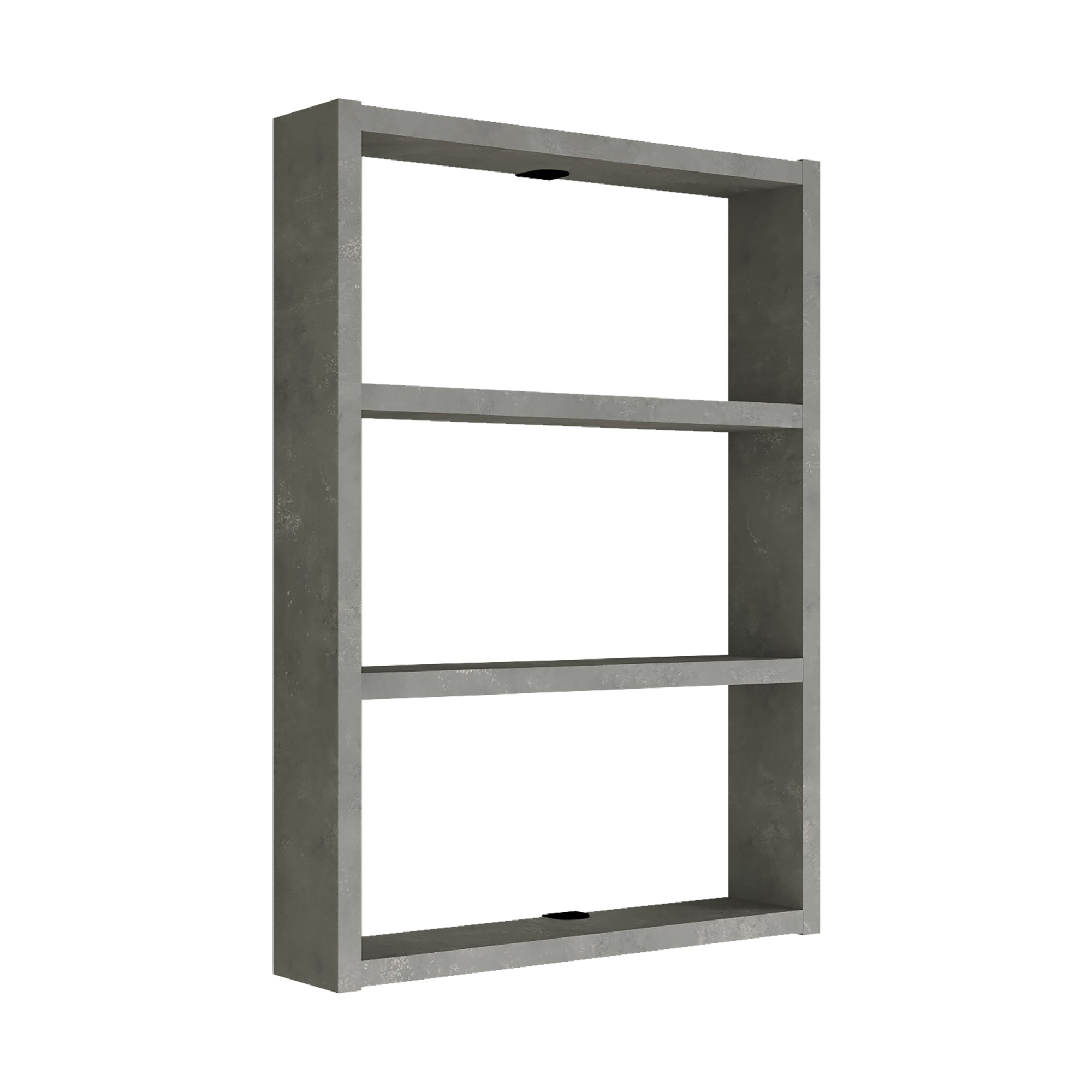 Mensola da Muro 'Lappajärvi' Scaffale Pensile a 3 Scomparti Portaoggetti per Cucina - Effetto Cemento [en.casa]