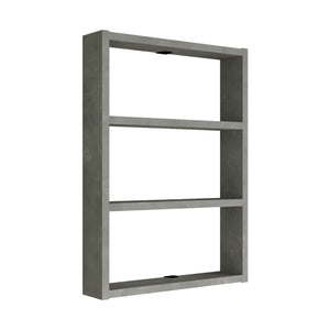 Mensola da Muro 'Lappajärvi' Scaffale Pensile a 3 Scomparti Portaoggetti per Cucina - Effetto Cemento [en.casa]