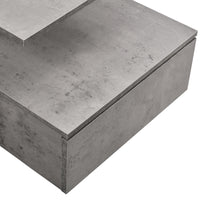 Comodino da Parete Amberg con Cassetto e Ripiani 40x35x31 cm - Effetto Cemento [en.casa]