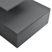Comodino da Parete Amberg con Cassetto e Ripiani 40x35x31 cm - Grigio Scuro [en.casa]